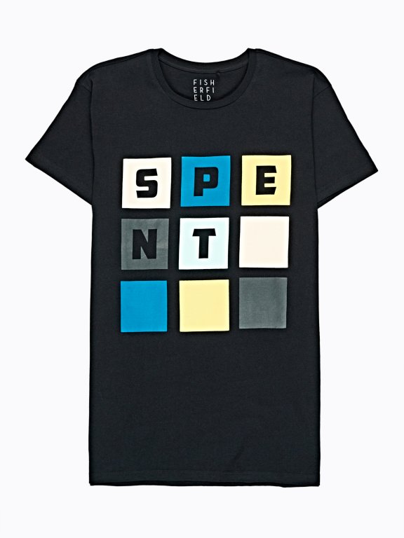 SLIM  FIT T-SHIRT WITH PRINT