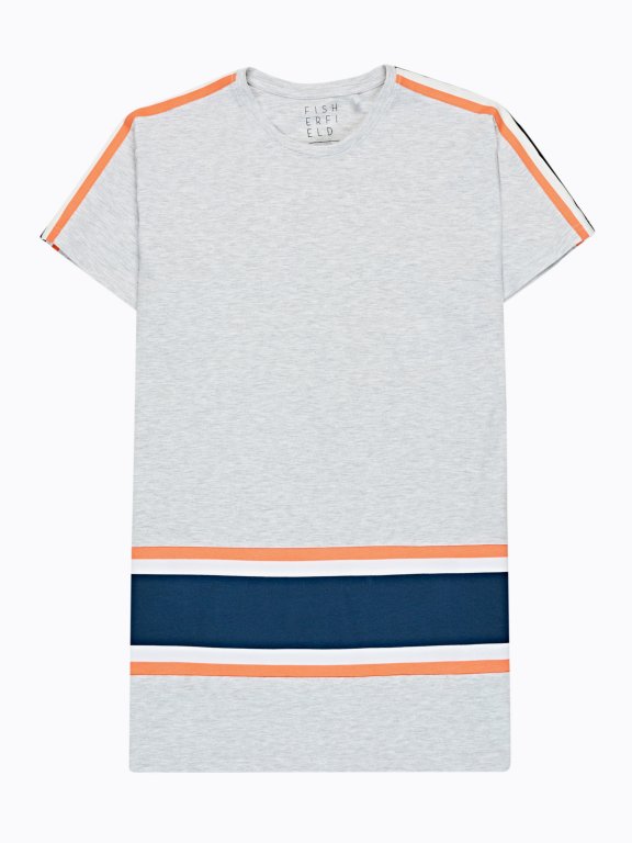 TAPED T-SHIRT WITH STRIPES