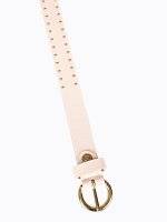STUDDED BELT WITH ROUND BUCKLE