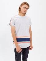 TAPED T-SHIRT WITH STRIPES