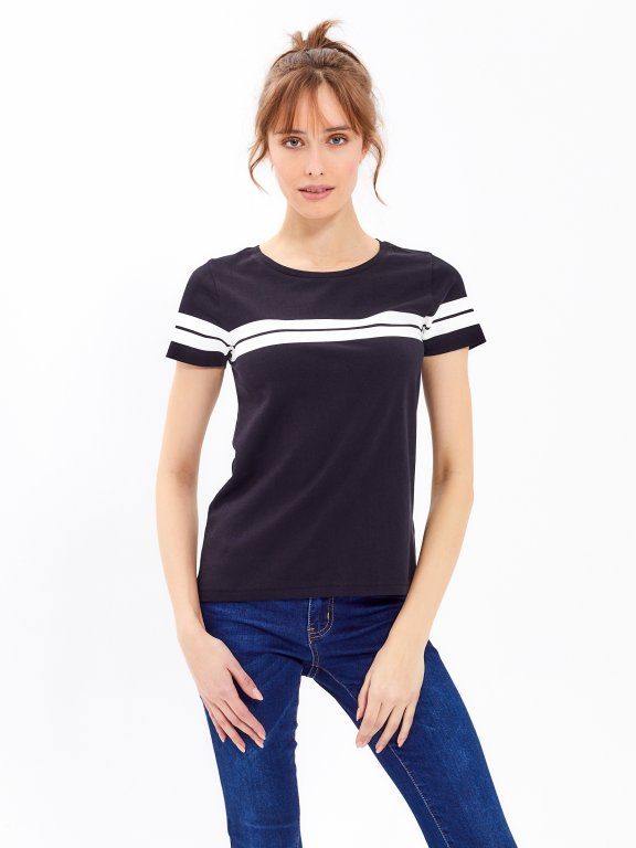 T-SHIRT WITH STRIPES