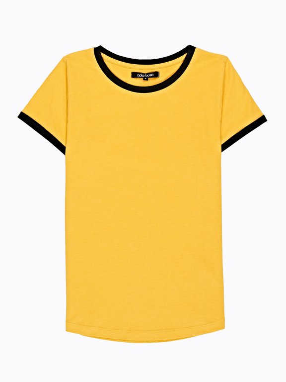 T-SHIRT WITH CONTRAST TRIMS