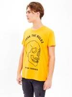SKULL EMBROIDERY T-SHIRT
