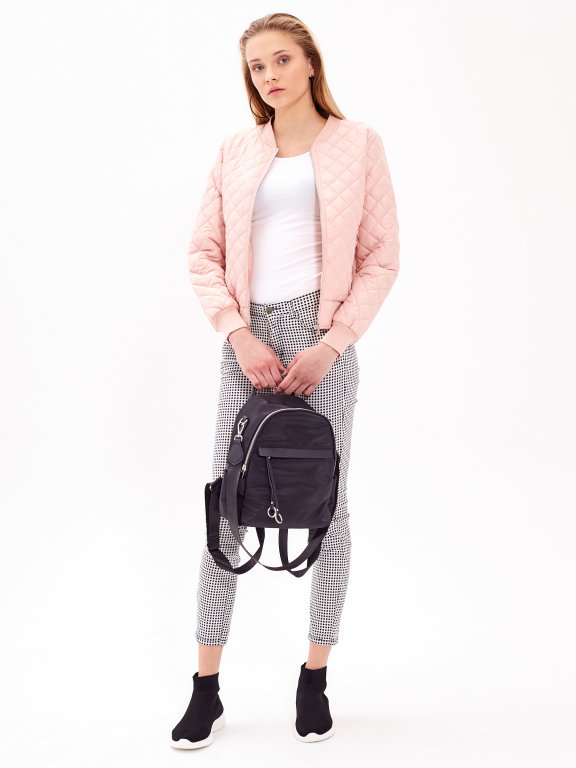 LIGHT PADDED QUILTED BOMBER JACKET