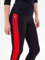SLIM TROUSERS WITH SIDE STRIPE