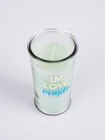 Scented candle in glass