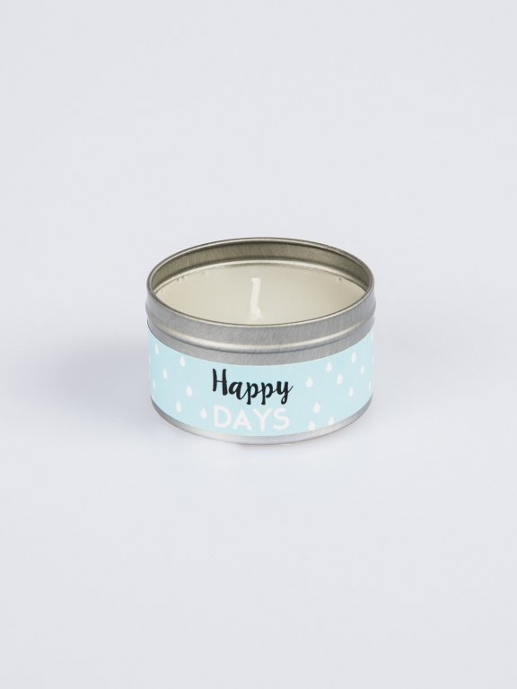 Scented candle in can