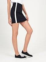 Pencil skirt with side stripe
