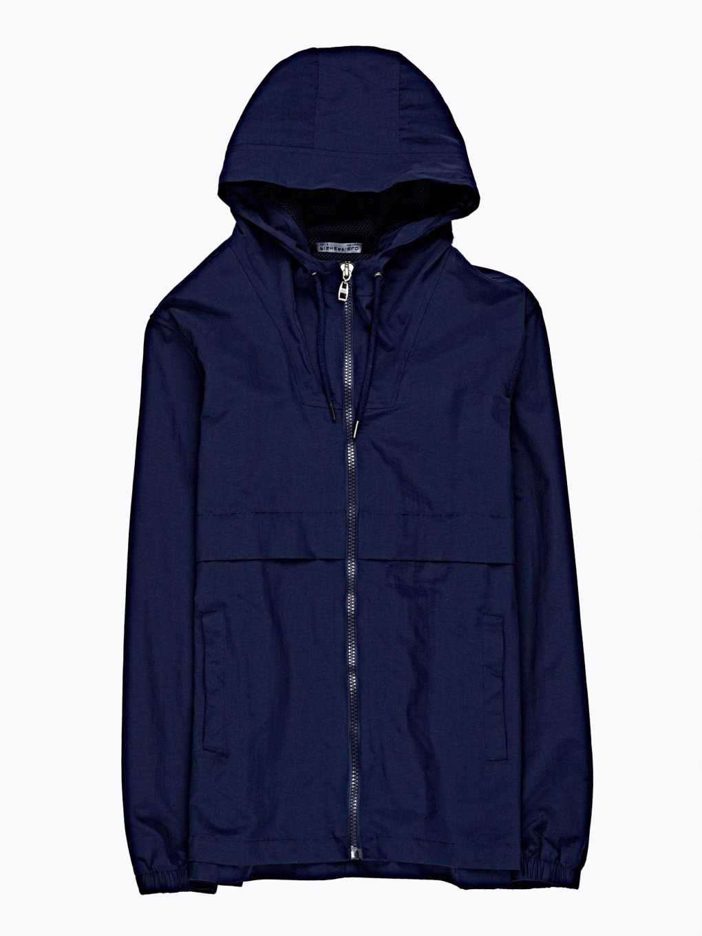Nylon jacket with side zippers