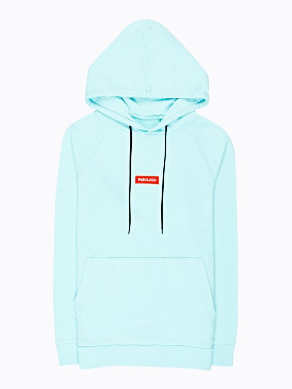 Hoodie with chest patch