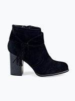 Ankle booties with knot detail