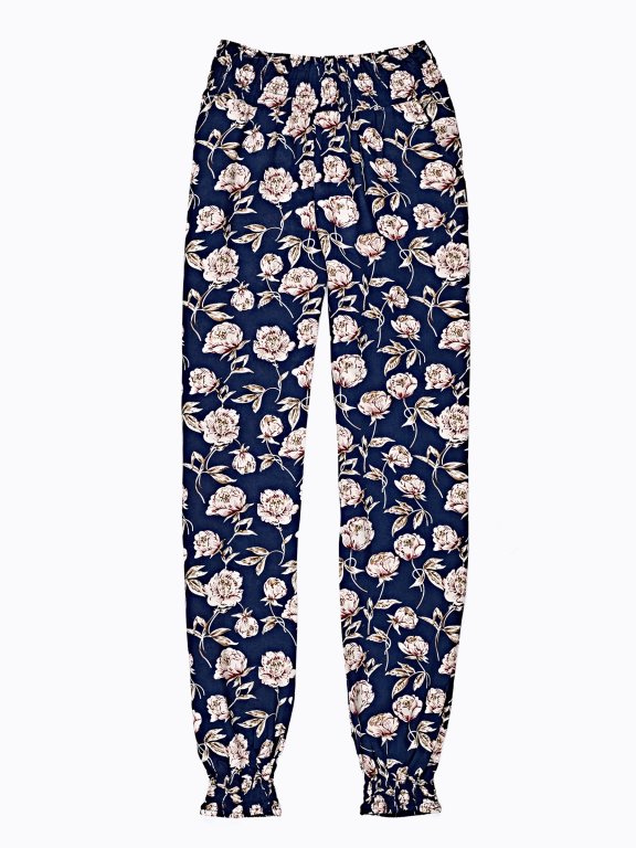 JOGGER TROUSERS WITH FLORAL PRINT