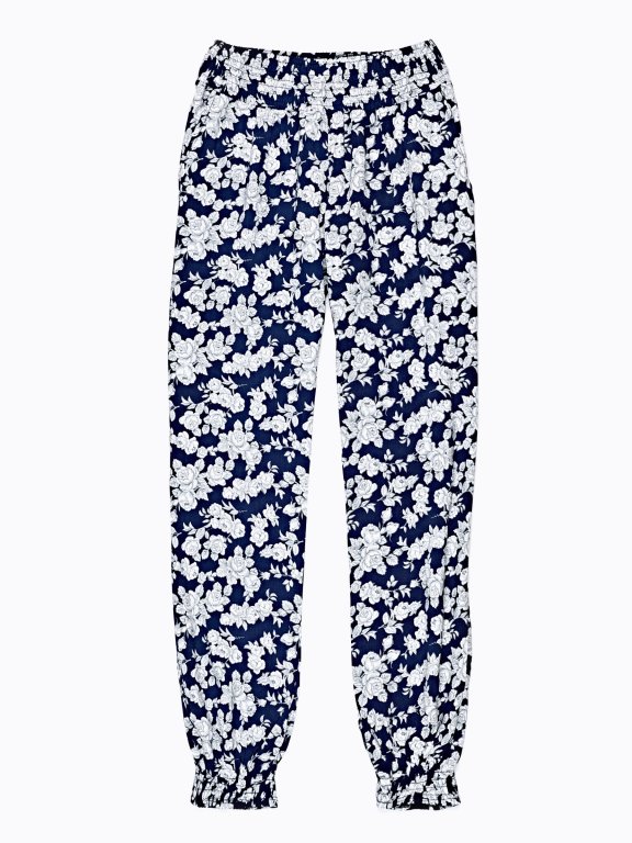 JOGGER TROUSERS WITH FLORAL PRINT