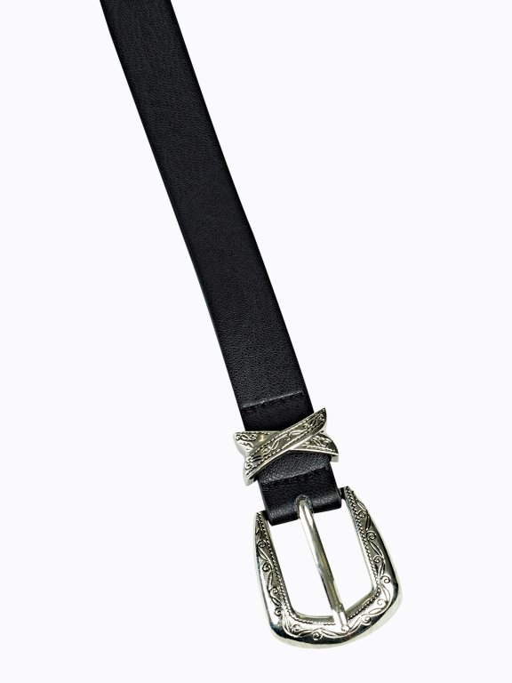 Embossed buckle belt