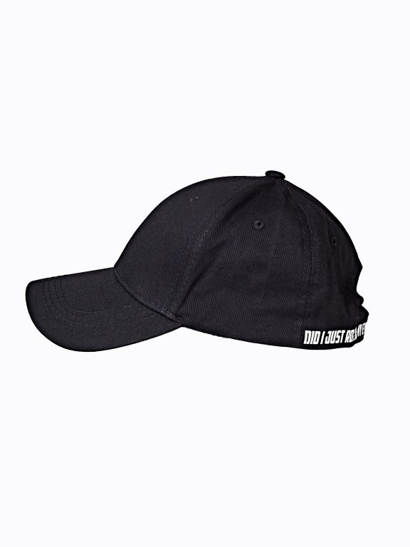 BASEBALL CAP WITH MESSAGE PRINT