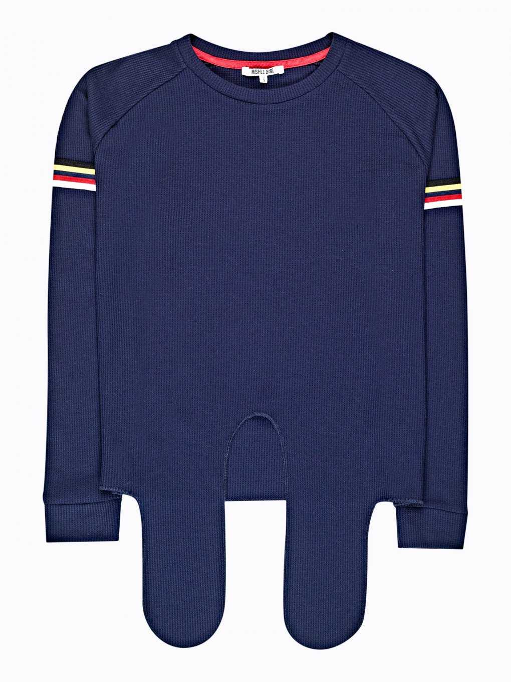 Cropped jumper with knot