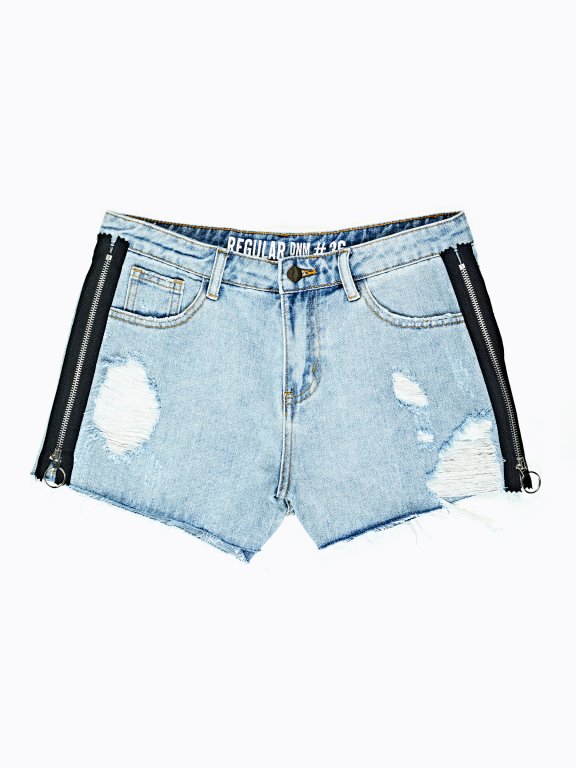 Jeans Shorts im Used-Look