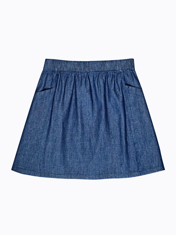 A-line skirt with pockets