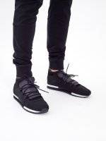 Combined ankle lace-up sneakers