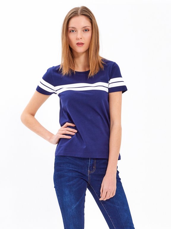 T-SHIRT WITH STRIPES