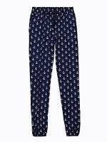 ANCHOR PRINT VISCOSE TROUSERS