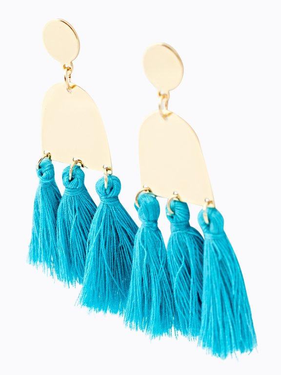 Earrings with tassels