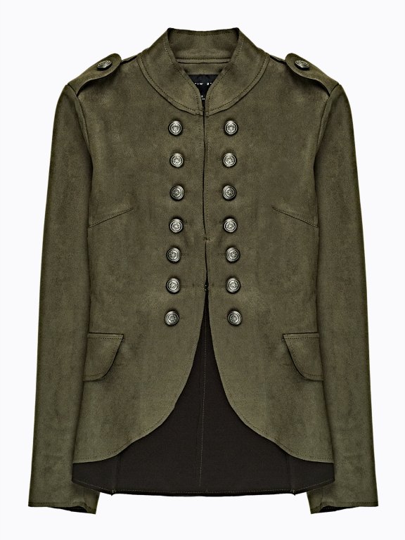 Double breasted military jacket