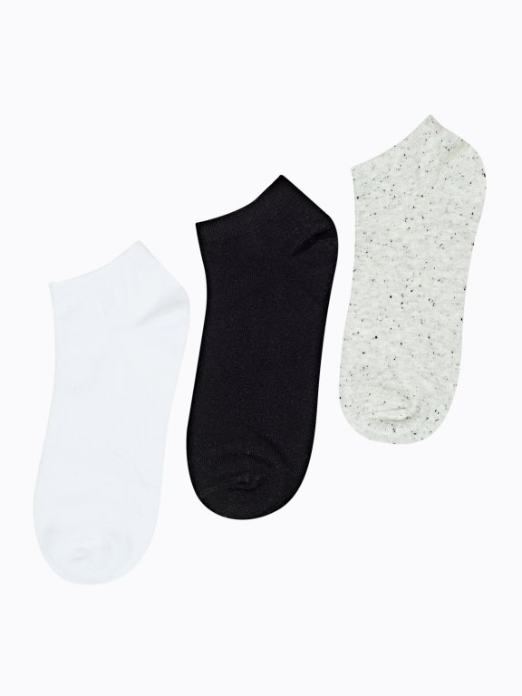 3-pack basic ankle socks