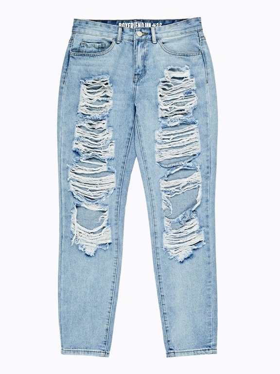 Destroyed boyfriend jeans