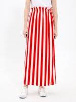 Highwaisted striped maxi skirt