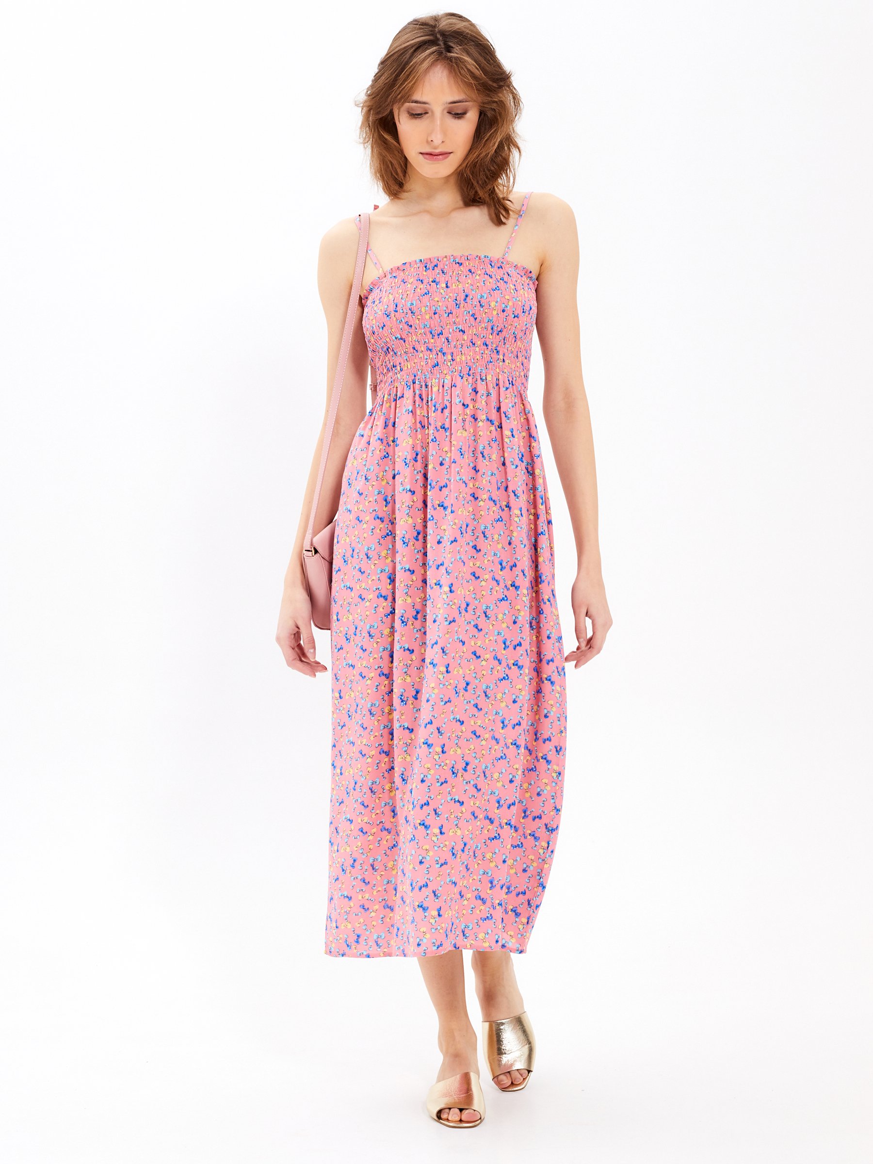 UK 8-22 Espania Trading Plus Size Womens Printed Bandeau Stapless Ladies Shirred Long Maxi Dress 