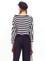 Oversized striped jumper