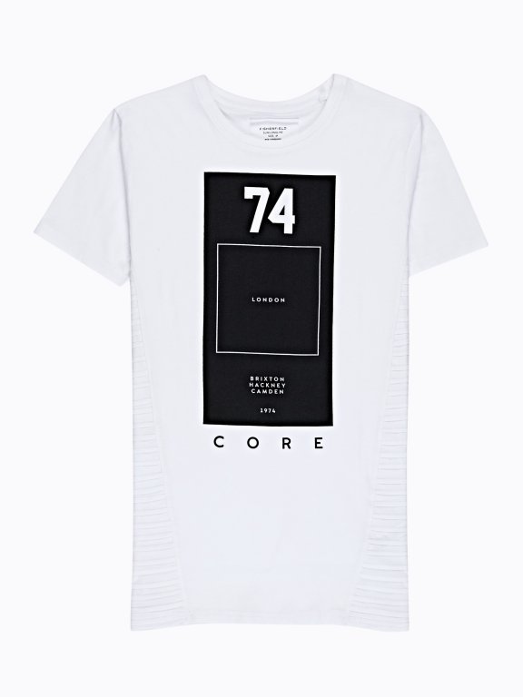 LONGLINE T-SHIRT WITH PRINT