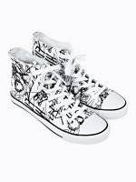 HIGH-TOP SNEAKERS WITH PRINT