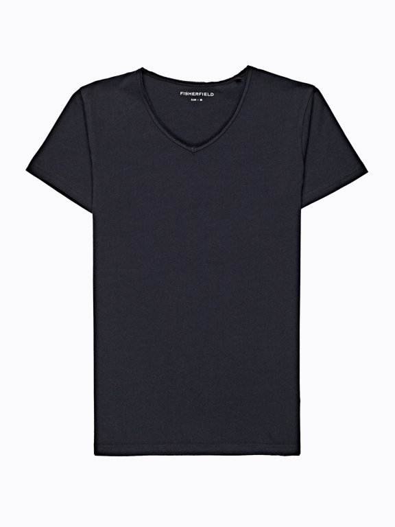 V-NECK T-SHIRT WITH PRINT
