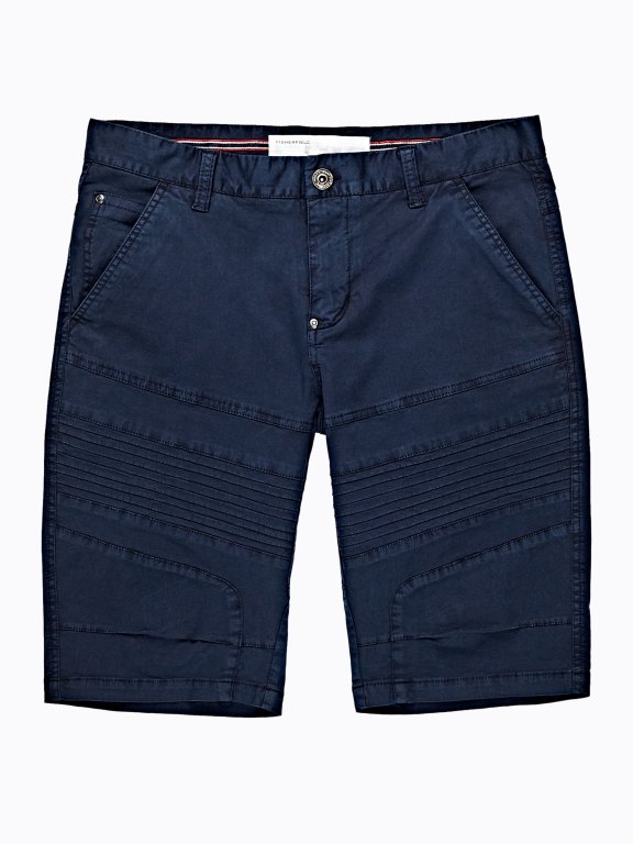 Cotton straight fit shorts
