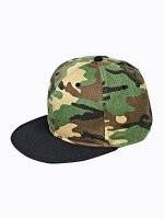 Camo snapback with embroidery