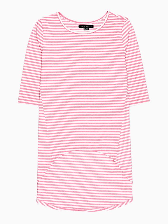 Prolonged striped t-shirt