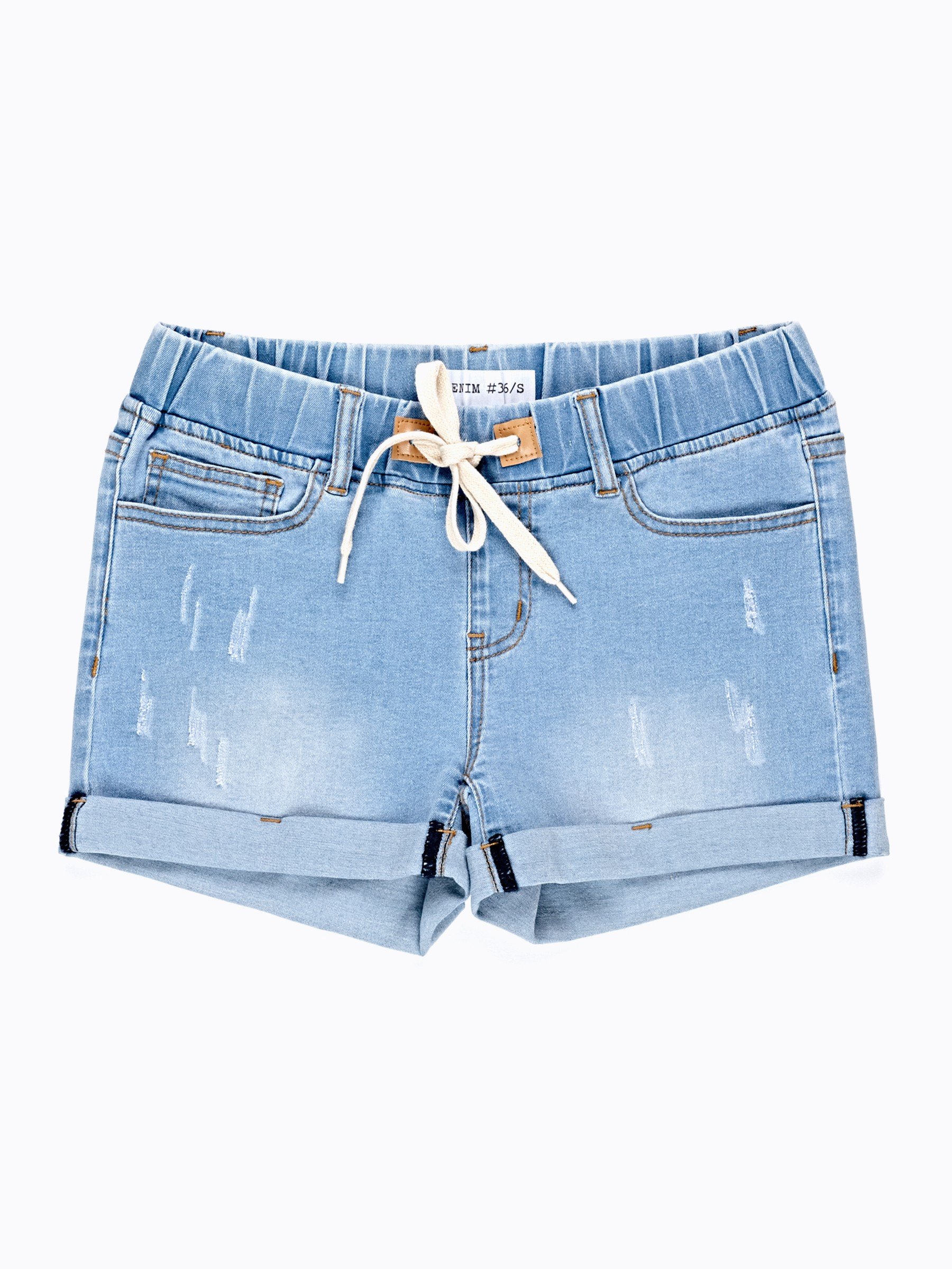 jean shorts with strings