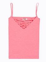 Lace up tank top