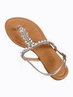 FLAT SANDALS WITH STONES
