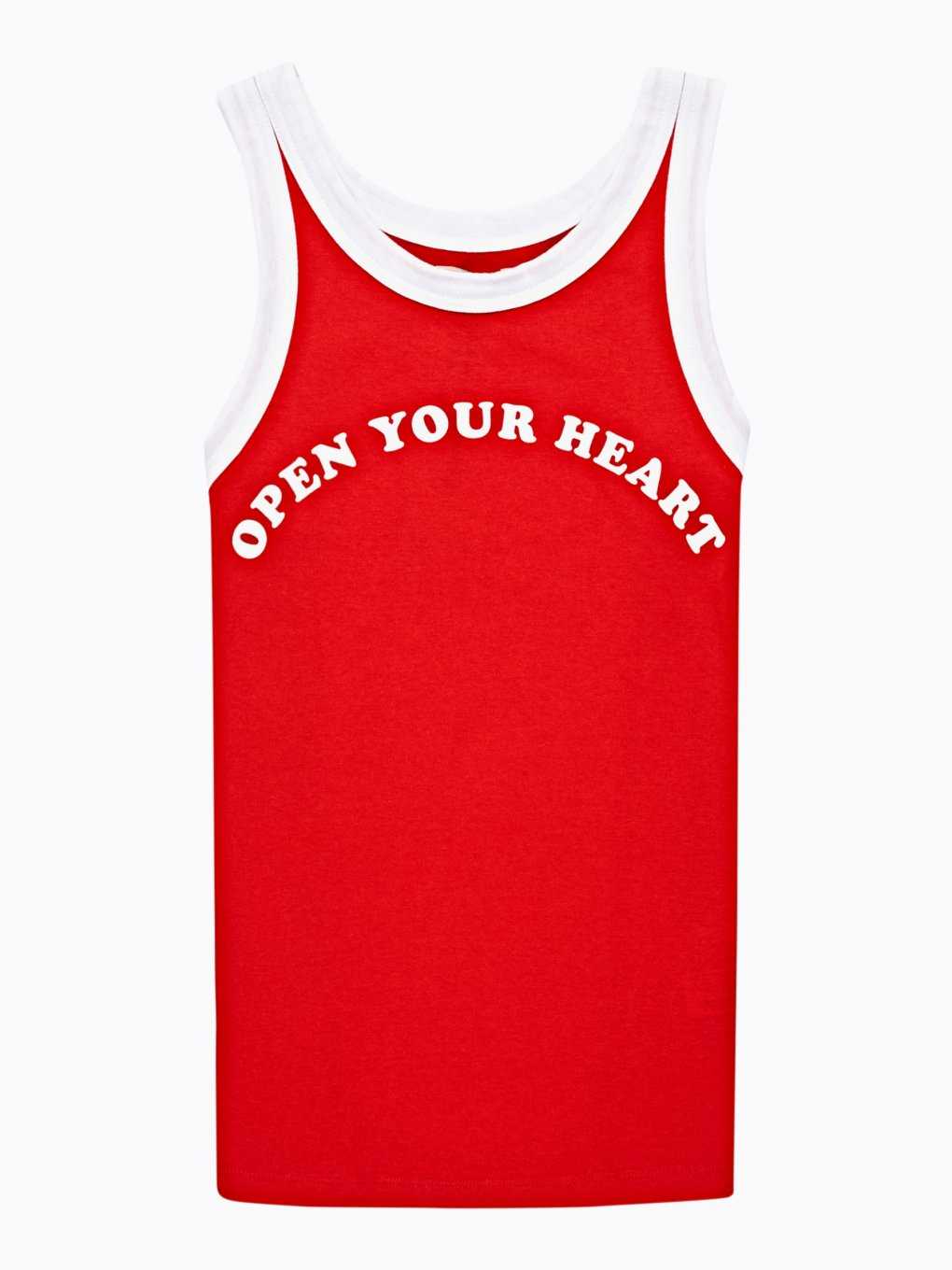Tank with message print