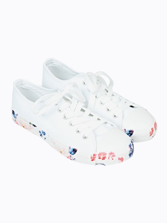 Sneakers with floral outsole