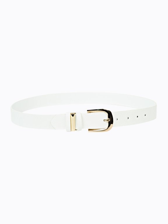 Basic belt with metal buckle