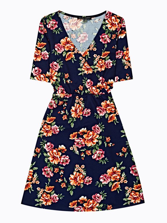 Flower print dress
