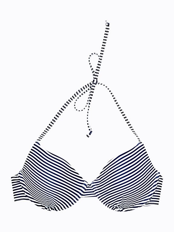 Striped bikini top