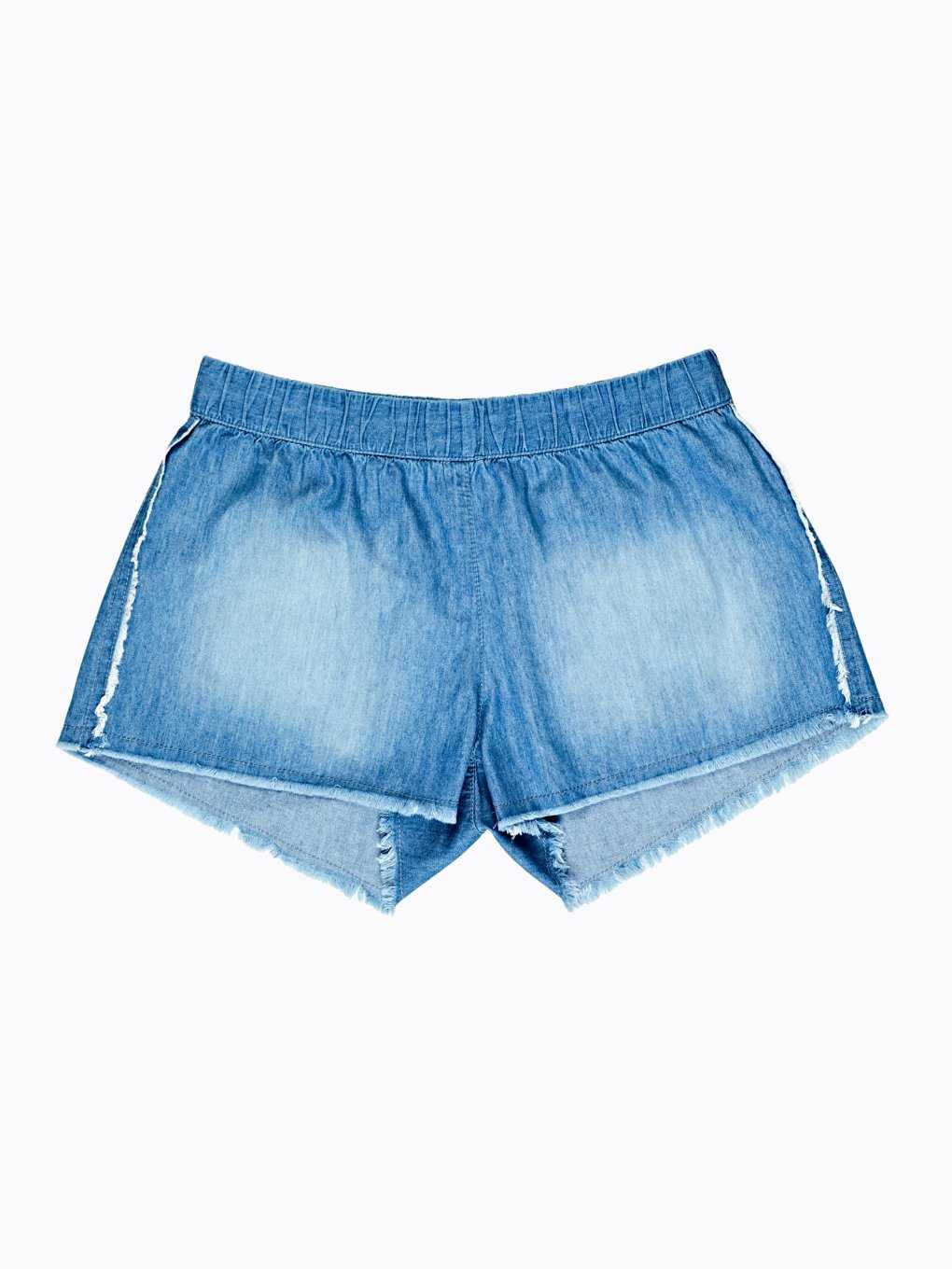 Shorts with raw edges