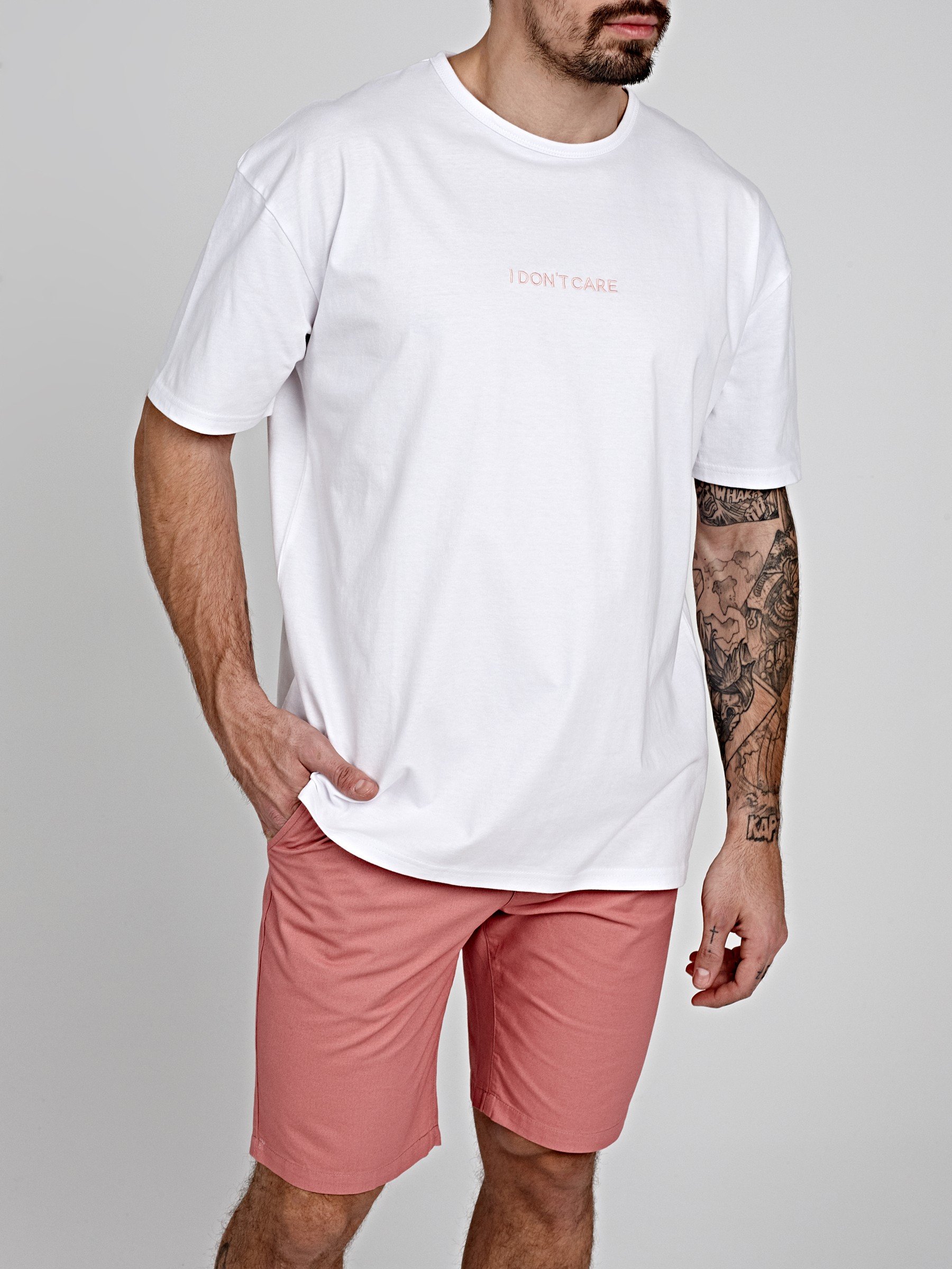 OVERSIZED T-SHIRT WITH CHEST EMROIDERY ...