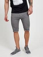 Denim shorts with raw edge