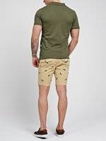 Embroidered chino shorts